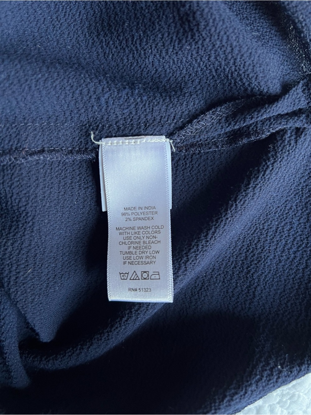 CeCe Navy Ruffle Sleeve Button-Front Blouse - Picture 4 of 4